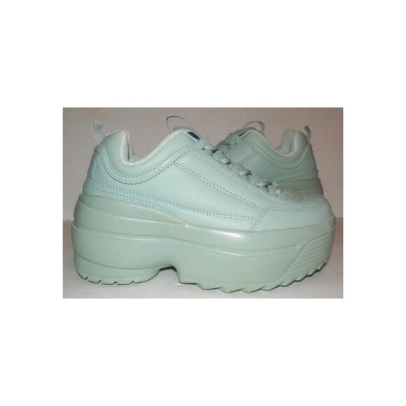 Women's 6 Berness LILY5005 Green It Platform Shoes 3.25" Heel - Picture 10 of 10